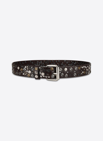 Studded Leather Belt