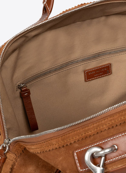 Suede Duffle Bag
